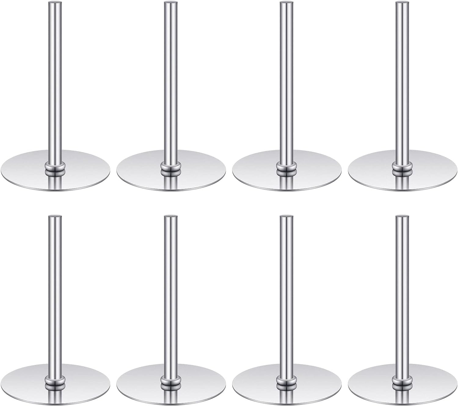 8 Pieces Cake Heating Core for Baking Cakes Stainless Steel Heating Rod 2 Inches Silver Heat Rod for Cakes Decorating Supplies Baking Tools Accessories