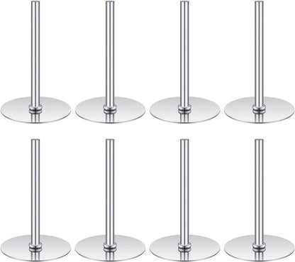 8 Pieces Cake Heating Core for Baking Cakes Stainless Steel Heating Rod 2 Inches Silver Heat Rod for Cakes Decorating Supplies Baking Tools Accessories