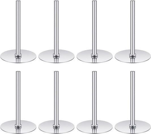 8 Pieces Cake Heating Core for Baking Cakes Stainless Steel Heating Rod 2 Inches Silver Heat Rod for Cakes Decorating Supplies Baking Tools Accessories