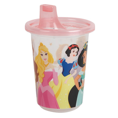 Take & Toss Disney Princess Sippy Cups - Reusable Toddlers Cups with Lids - Kids Party Pack with 2 Travel Caps - 10 Oz - 10 Count