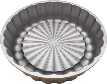 Charlotte Cake Mold, 9 Inch Cake Pan Aluminium Kitchen Accessories Decoration Christmas Wedding Valentine’S 3D Charlotte Cake Pan (Flower Shape)