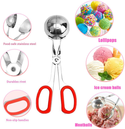 606Pcs Cake Pop Kit,Silicone Lollipop Molds Including Lollipop Sticks,Measuring Cup,Treat Bags,Twist Ties,Decorating Pen,Meat Baller with Handles,Round Mold,Lollipop, Candy,Display Stand Holder(Pink)