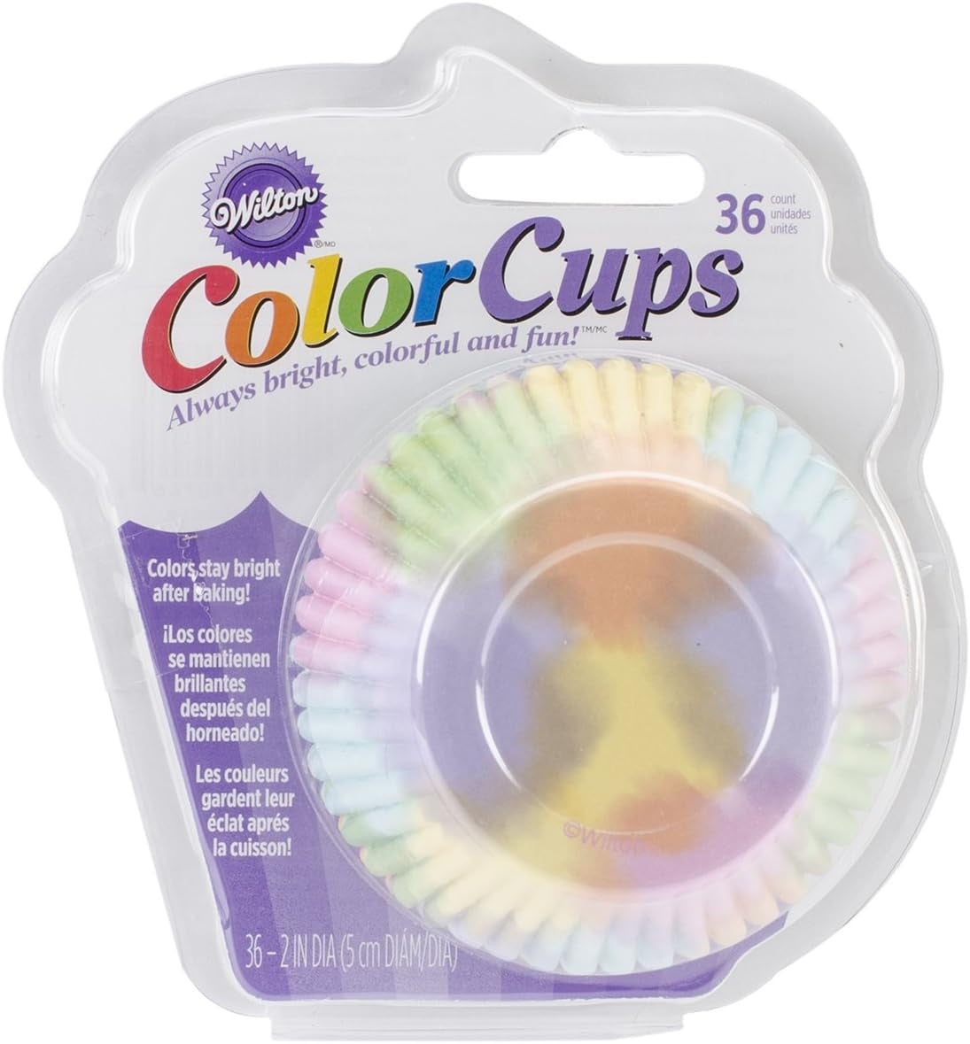 36-Pack Color Baking Cup, Standard, Watercolor