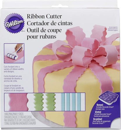 Fondant Ribbon Cutter Set - Create Fondant Ribbons for Cakes, Cupcakes and Cookies to Add Dimension to Your Baked Treats, 24-Piece Set