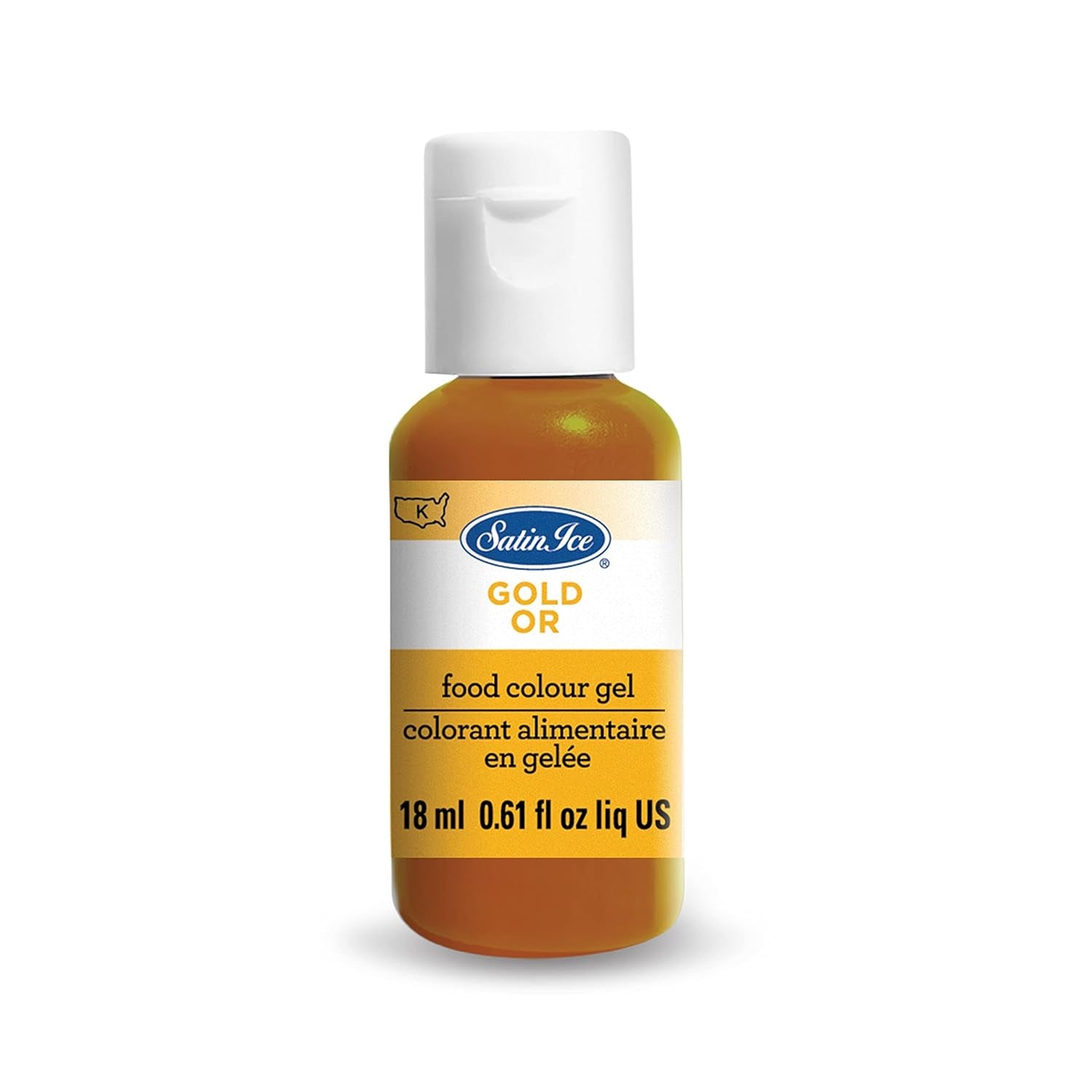 Food Color Liquid Gel, 0.61 Fl Oz Bottle, Gold