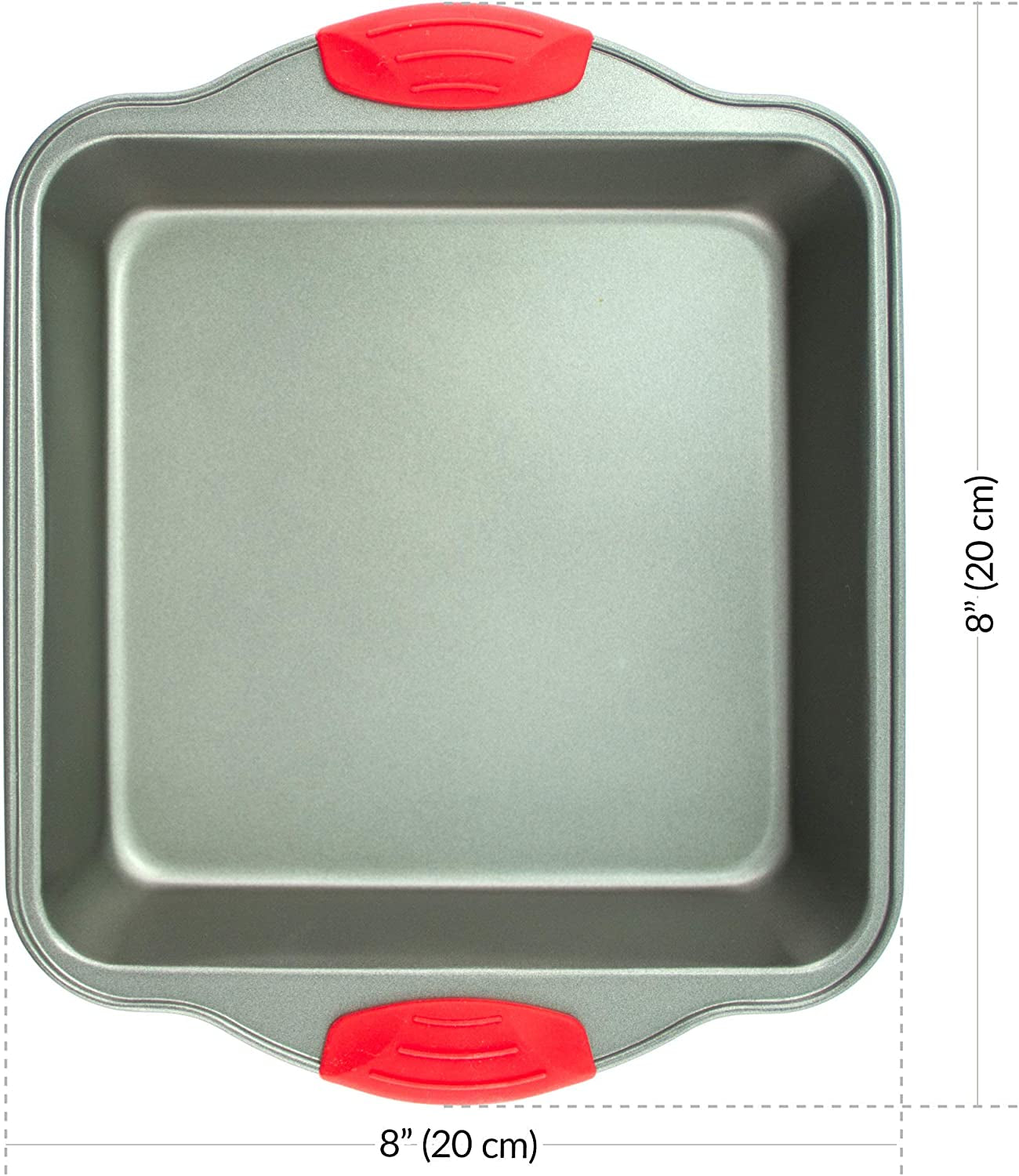 Non-Stick Steel 8X8 Square Baking Pan Durable, Convenient, and Premium Quality Non-Stick Baking Mold Bakeware.