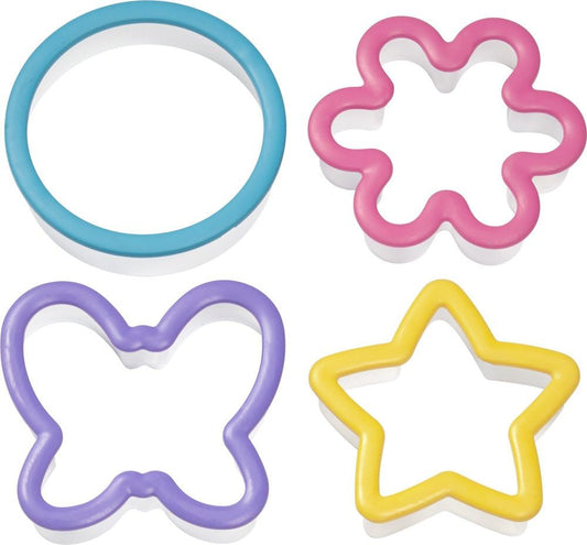 4-Piece Comfort Grip Cookie Cutter Set, Assorted