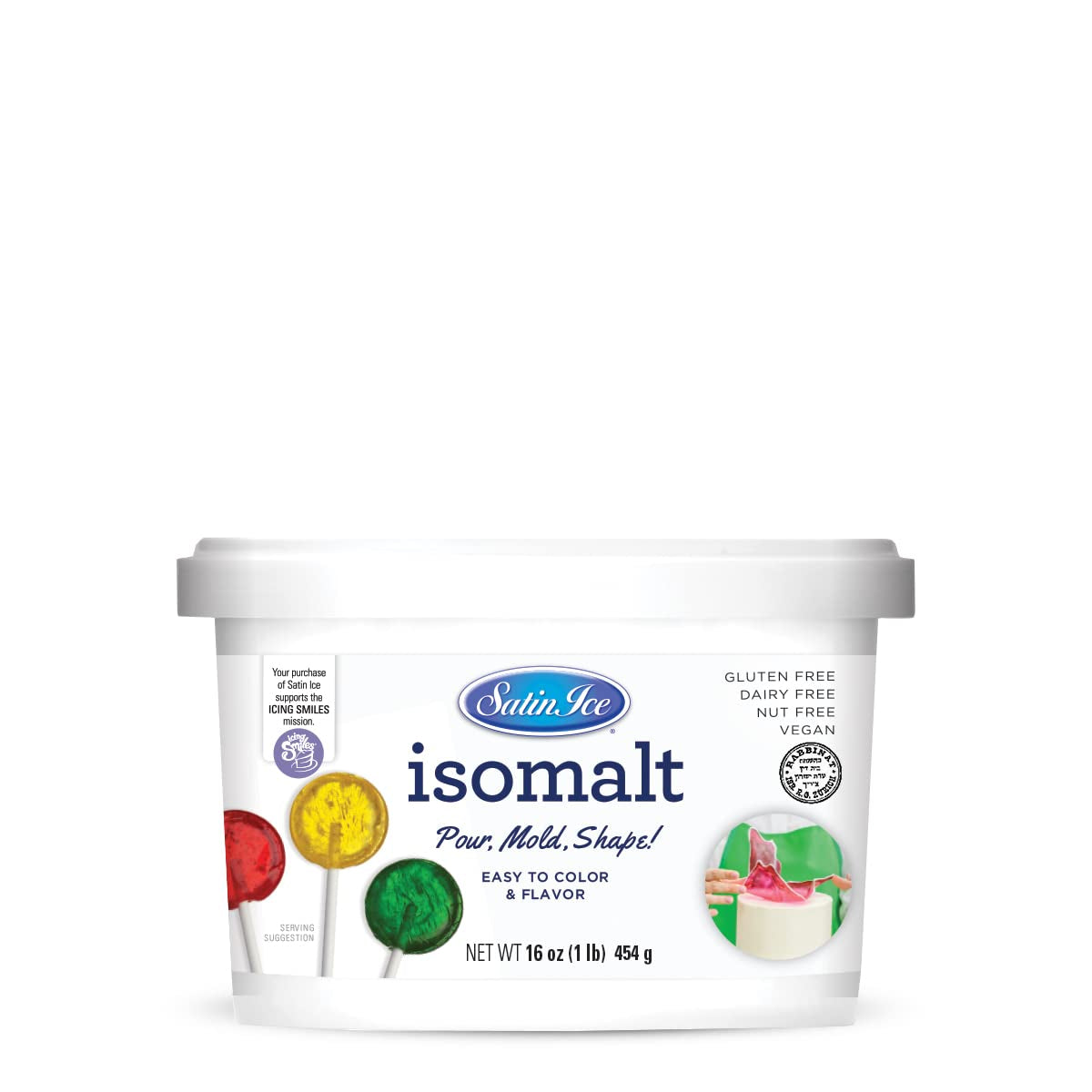 Isomalt Crystals - 16Oz - Pail