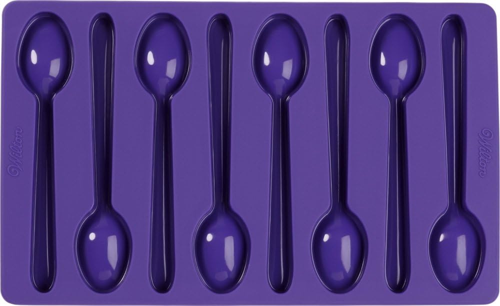 Wilton Spoon-Shaped Silicone Candy Mold, Purple