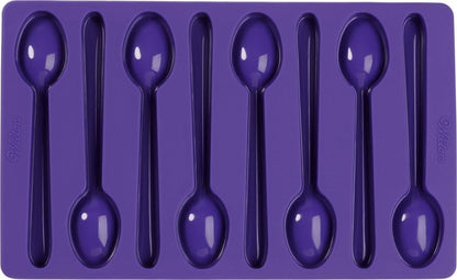 Wilton Spoon-Shaped Silicone Candy Mold, Purple