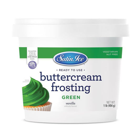 Green Buttercream Frosting - 1Lb - Pail