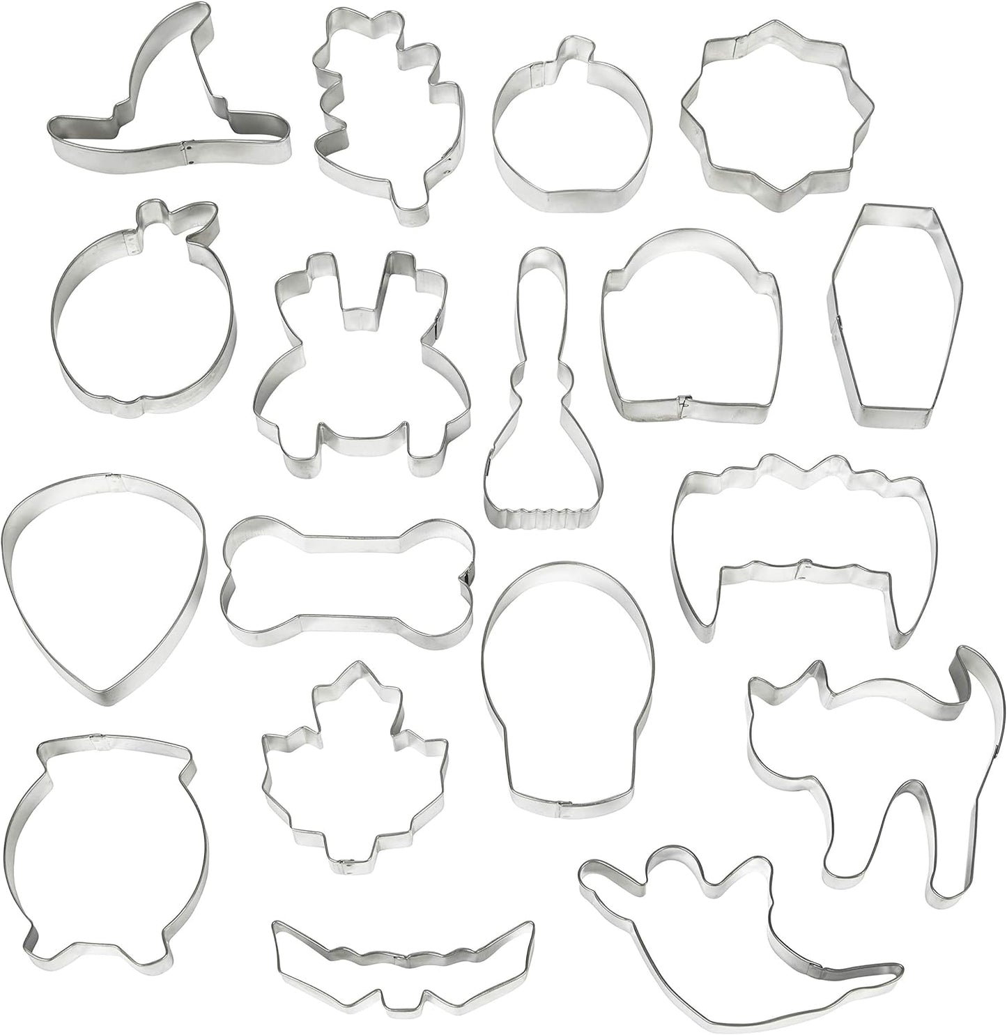 Halloween Metal Cookie Cutter Set, 18-Piece