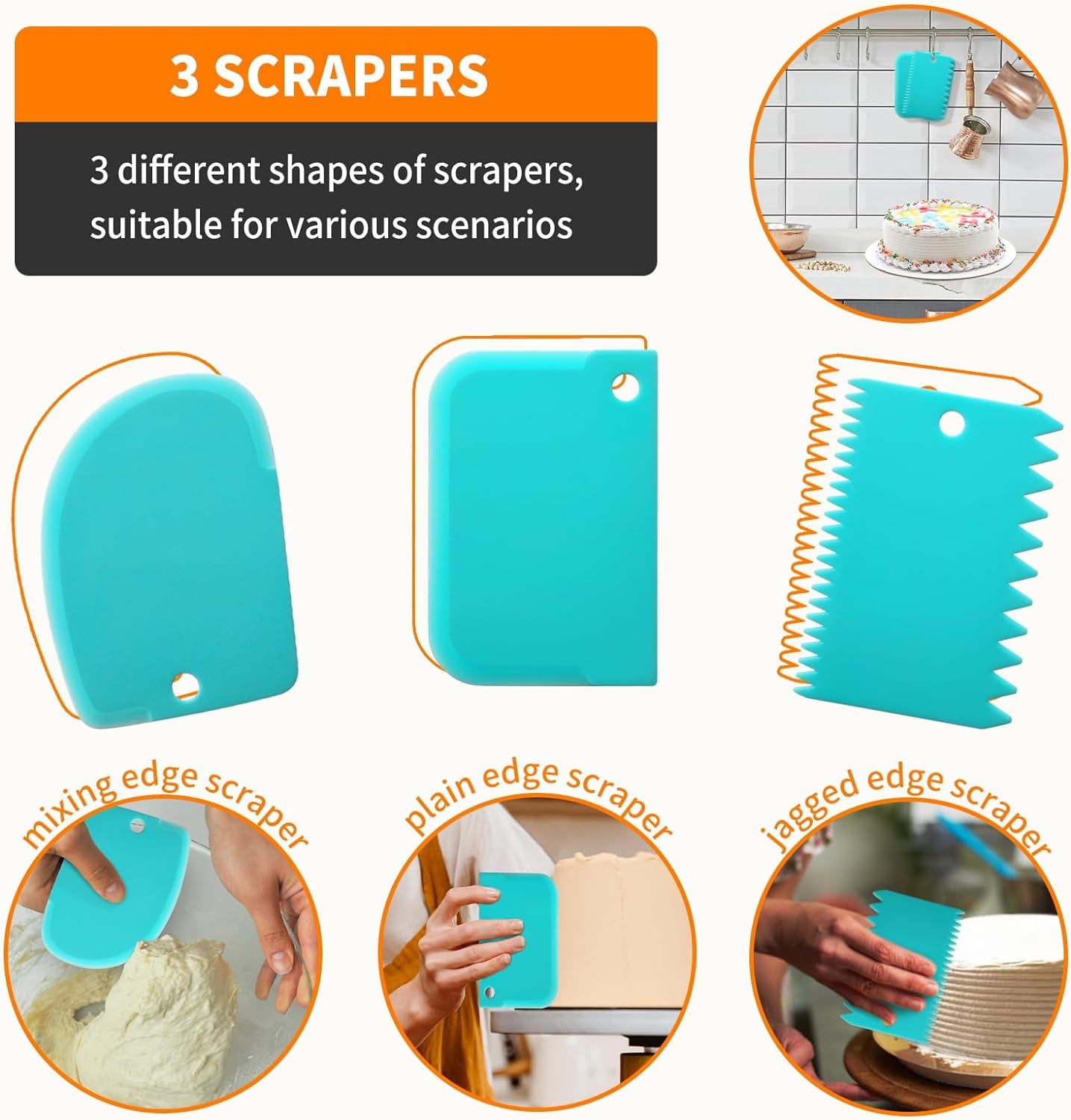 Piping Bags and Tips Set -Ultimate Cake Decorating Supplies Kit - Included 100 Disposable Pastry Bags, 1 Reusable Silicone Bag, 2 Couplers, 12 Frosting Tips, 2 Ties, 3 Icing Scrapers for Baking