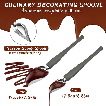 11 Pieces Chocolate Dipping Tool, Stainless Steel Double Boiler Pot Set, Dipping Fork Spoon, Decorating Spoons, Candy Making Supplies for Making Chocolate Cake Candy Dessert