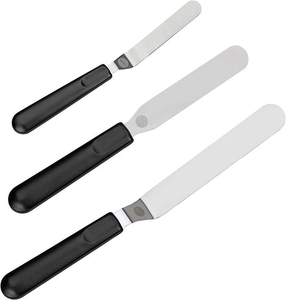 Cake Decorating Icing Spatula Set, 3-Piece