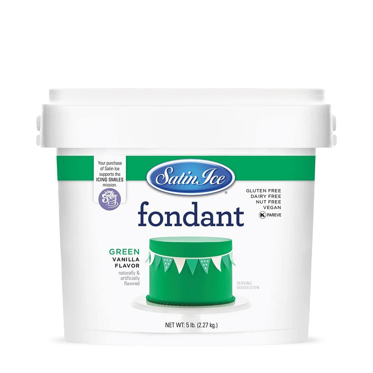 Fondant, Green, 5 Pound