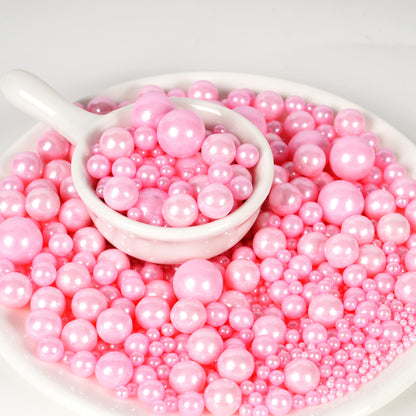 Kasvan Silver Pearl Sugar Sprinkles - Edible Candy Pearls 130g/4.58 Oz, Mix Size, Baking Cake Decorations, Ice Cream Toppings and Cookie Decorating, Wedding Party Chirstmas Supplies