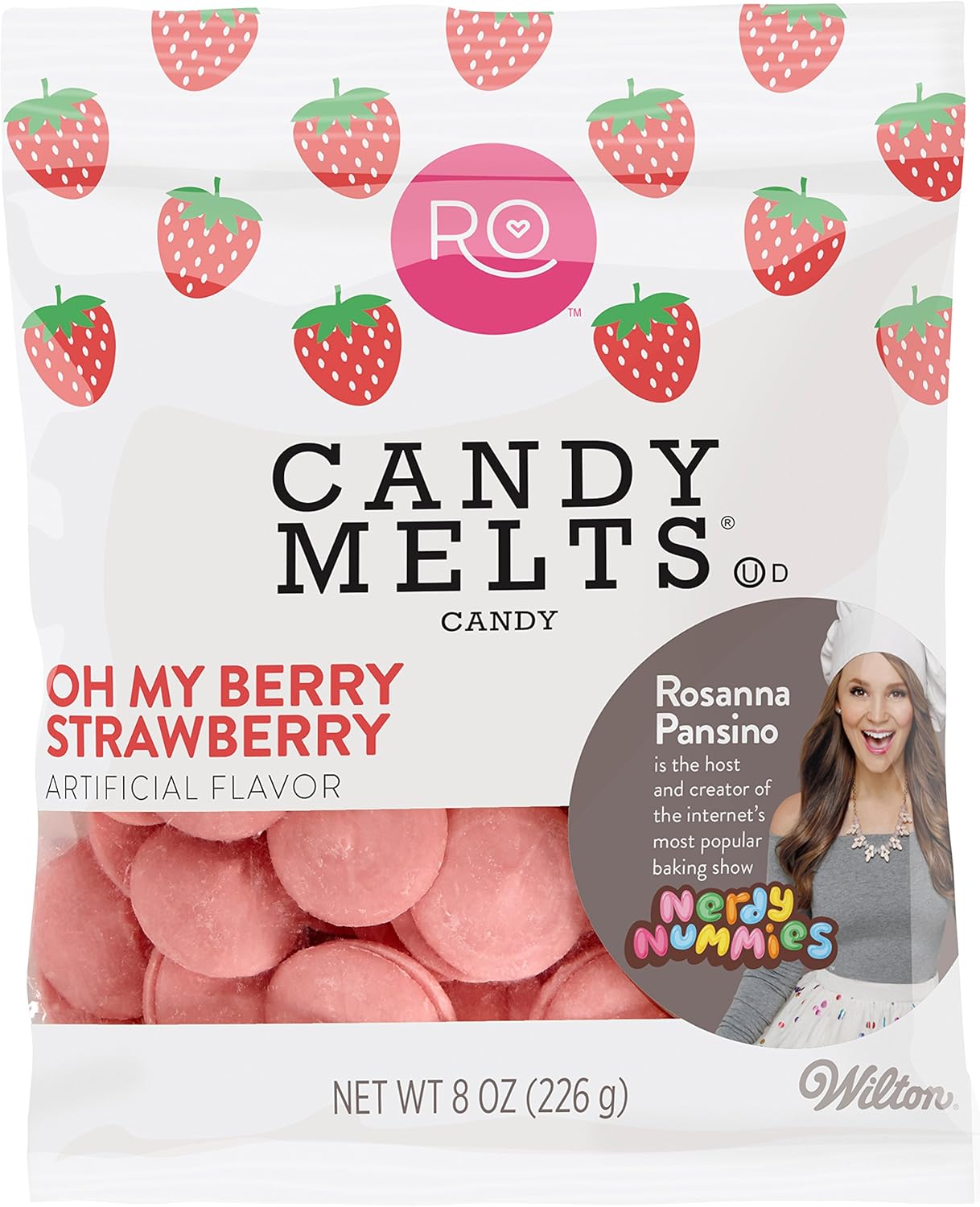 Wilton Strawberry Candy Melts, 0.3 pounds