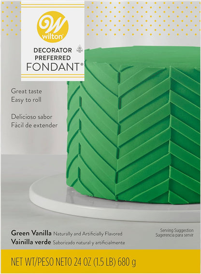 24 Oz. Yellow and Green Fondant Icing Baking Decorating Bundle