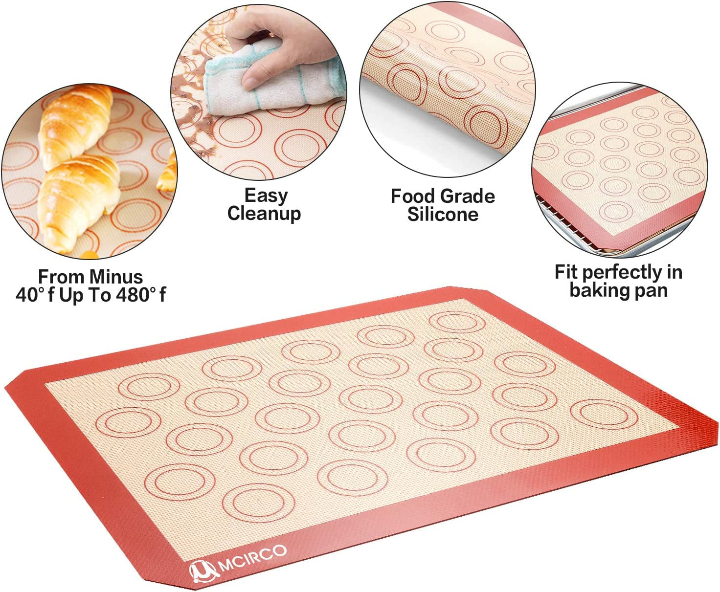 Stainless Steel Baking Sheet Tray Cooling Rack with Silicone Baking Mat Set, Cookie Pan with Cooling Rack, Set of 9 (3 Sheets + 3 Racks + 3 Mats), Easy Clean