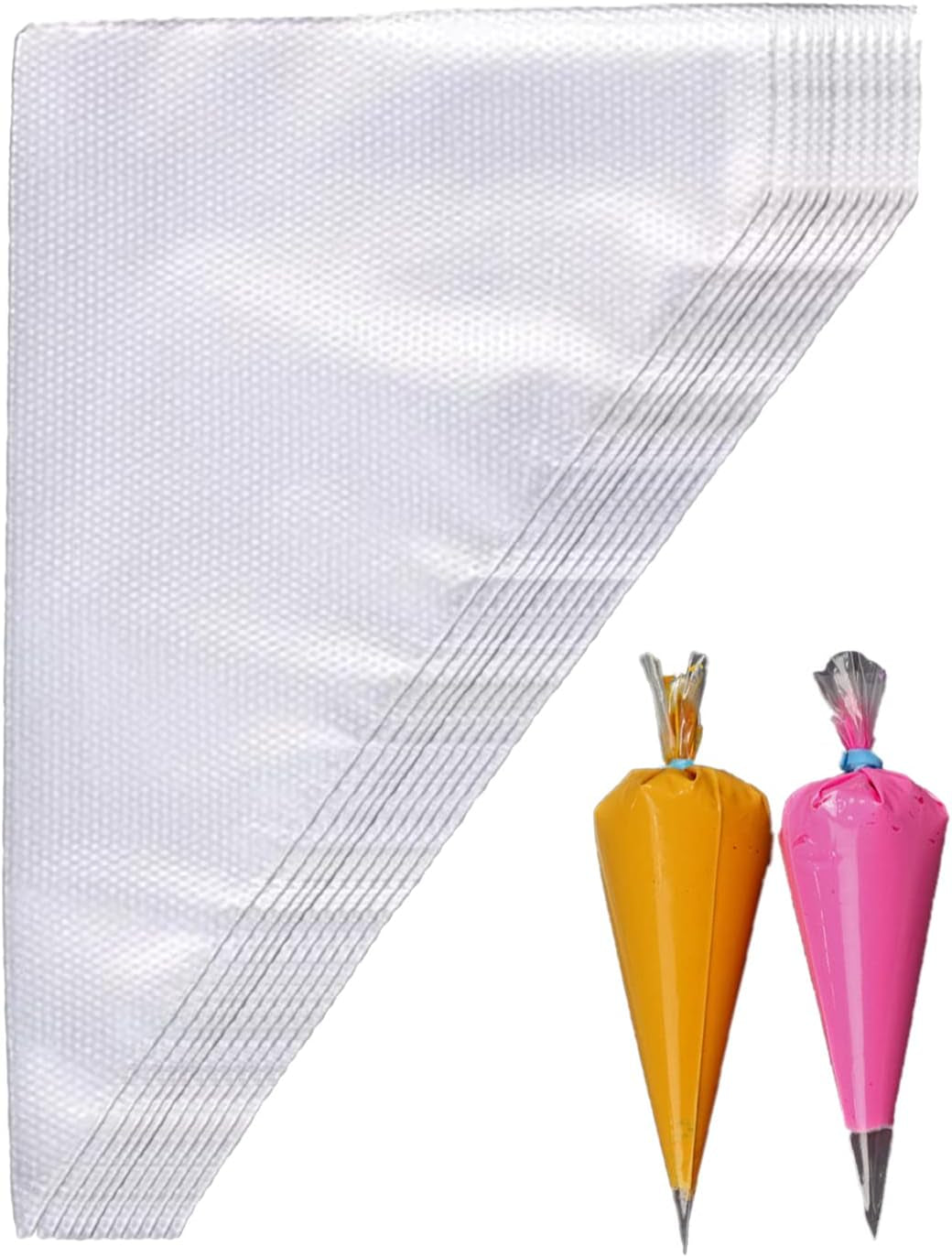 Piping Bags 12 Inch 100Pcs,Disposable Pastry Bags for Cookie/Cake Decorating Supplies,Thickened Non-Slip anti Burst Pastry Bags Cake Laminating Bag