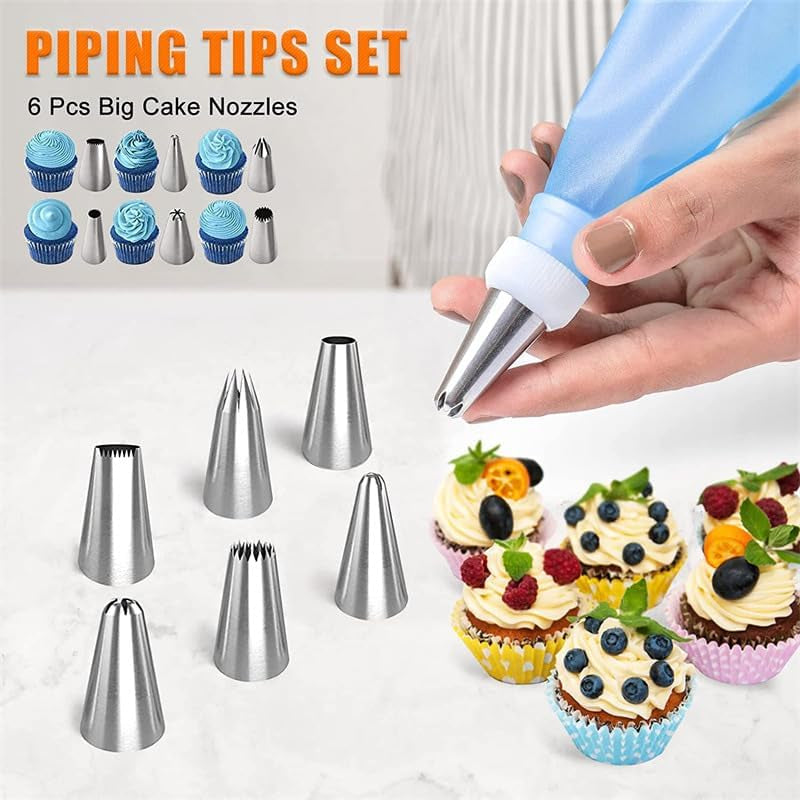 Cake Decorating Supplies, 121-Piece Piping Bags&Tips Set Cake Decorating Kit with with 42 Icing Tips Cake Decorating Kit with Frosting Tips&Bags Cupcake Decorating Kit Cookie Decorating Supplies