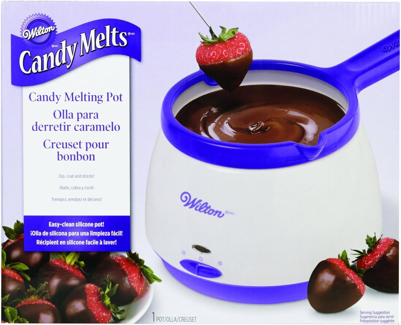 Candy Melts Candy and Chocolate Melting Pot, 2.5 Cups Capacity, Assorted Colors, Plastic