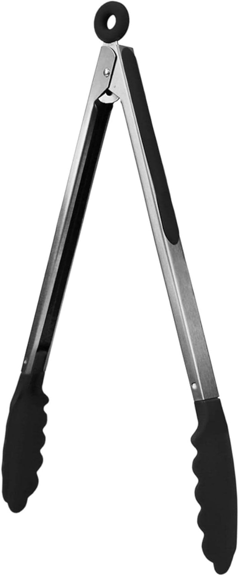 Baker'S Secret 12-Inch Stainless Steel and Nylon Food Tongs (Black)