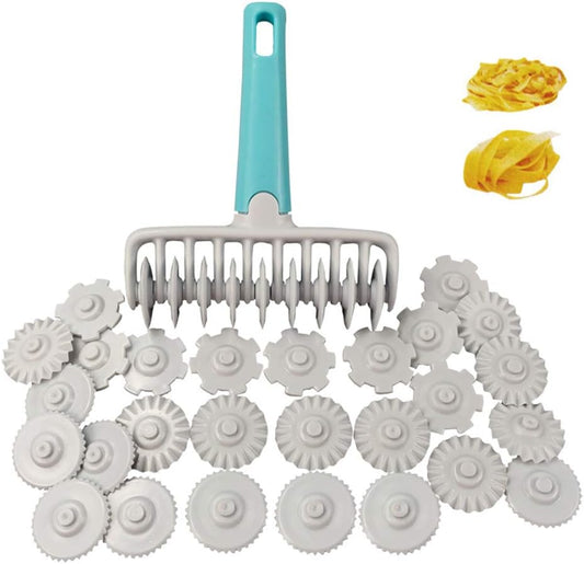 Wheel Roller Pastry Mould,Fondant Ribbon Cutter Wheel Roller Pastry Mold,4 Different Gears Embosser Set for Pie Pastry Household Baking