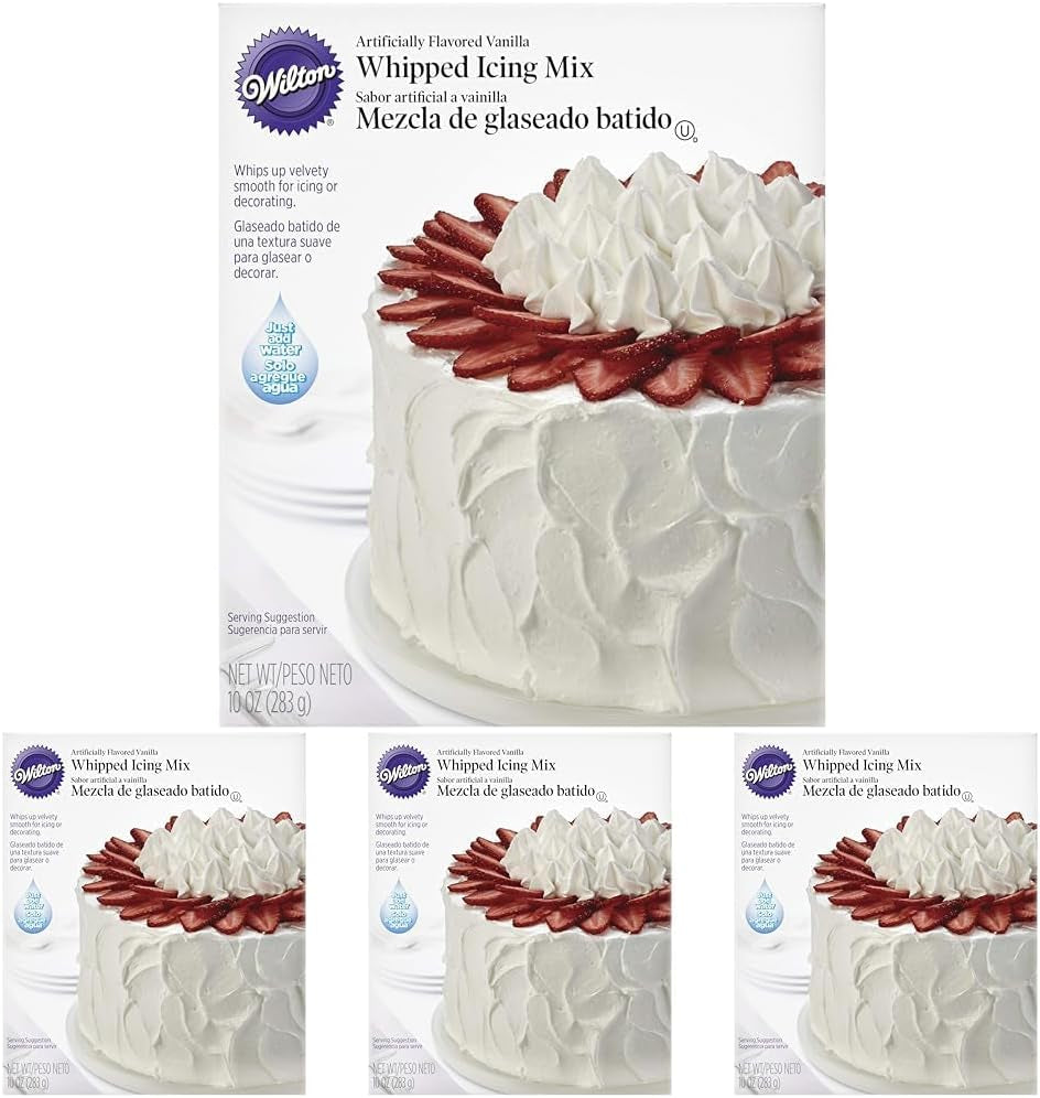 Whipped Icing Mix, Vanilla, 10 Oz. (Pack of 4)