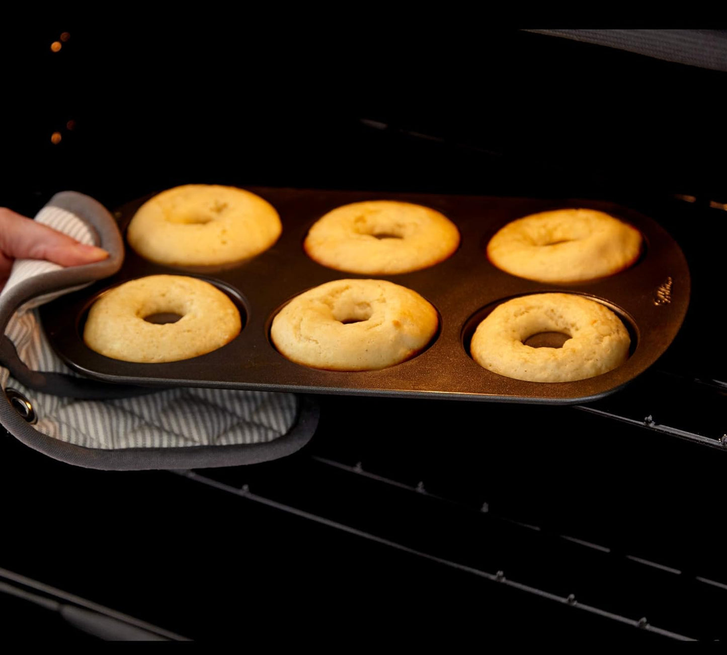 Non-Stick 6-Cavity Donut Baking Pans, 2-Count