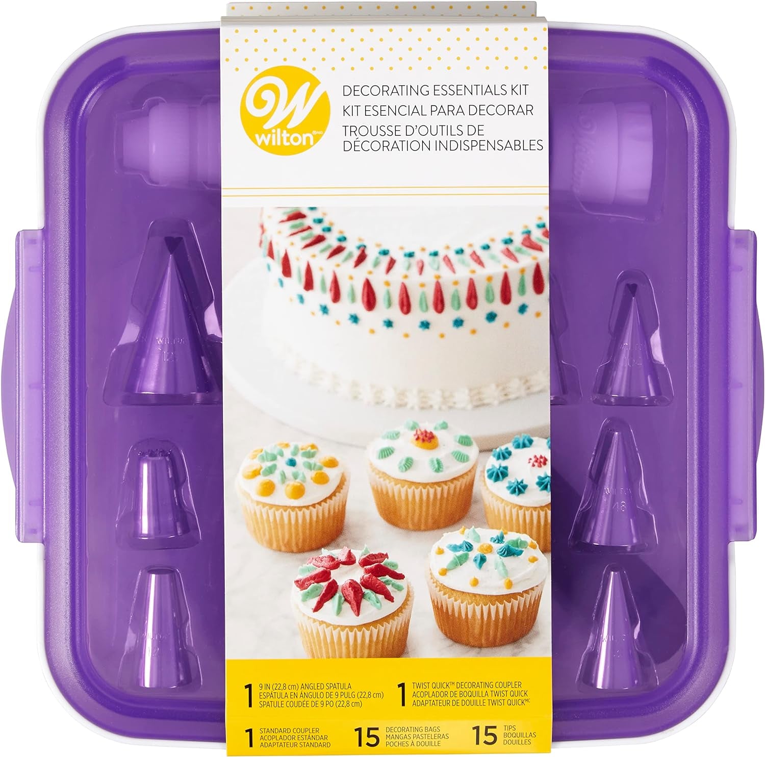 Decorating Essentials Kit - Pipe Any Kind of Design on Cakes, Cookies and Cupcakes with Buttercream Icing, an Essential Kit for Bakers, 33-Piece