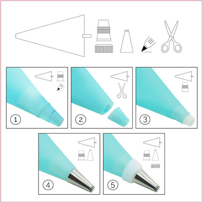 Cake Decorating Supplies Kit - Cake Turntable Set with 48 Icing Piping Tips, 20 Disposable Pastry Bags,Baking Tools for Beginners, Cupcake Decorating Kit