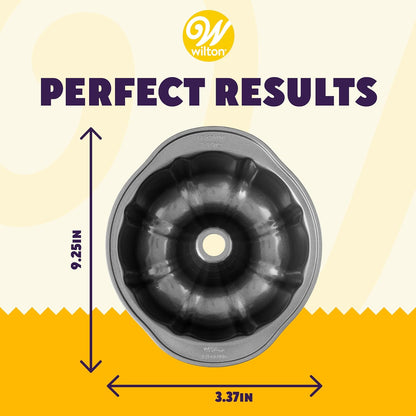 Perfect Results Premium Non-Stick 9.51-Inch Fluted Tube Pan, Steel Cake Pan