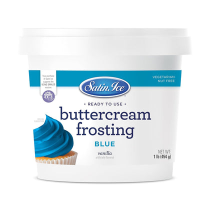 Blue Buttercream Frosting - 1Lb - Pail