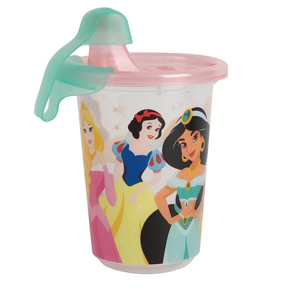 Take & Toss Disney Princess Sippy Cups - Reusable Toddlers Cups with Lids - Kids Party Pack with 2 Travel Caps - 10 Oz - 10 Count