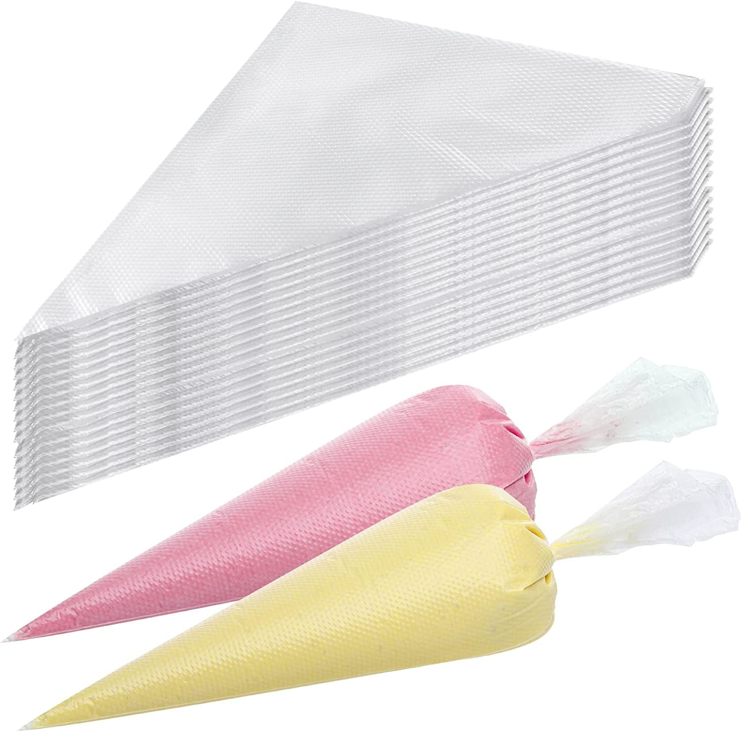 400 Pcs Disposable Piping Bags 12Inch Anti-Burst Pastry Bags, Tipless Icing Piping Bag for Cake, Cream Frosting and Cookie Decoration Supplies